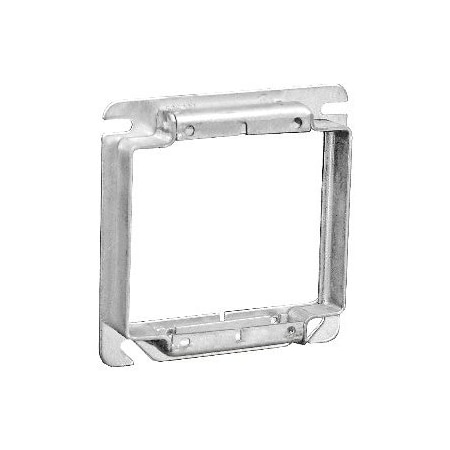 Southwire Device Ring, 2 Gangs, Galvanized Steel, Square Box Type 52C17SQ